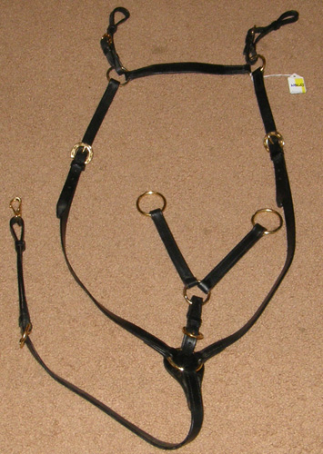 Stockmans Horse PVC Breastplate Martingale Rings In Pony Cob Full Xfull - Foto 4